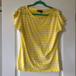 Ralph Lauren Yellow Striped Tee